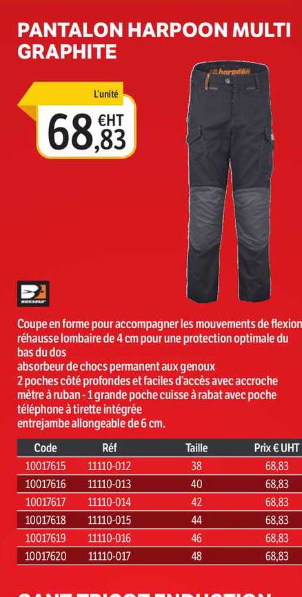 pantalon harpoon multi graphite