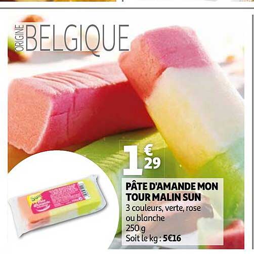 pâte d'amande mon tour malin sun