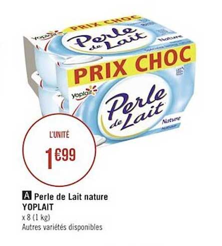 Perle De Lait Nature Yoplait