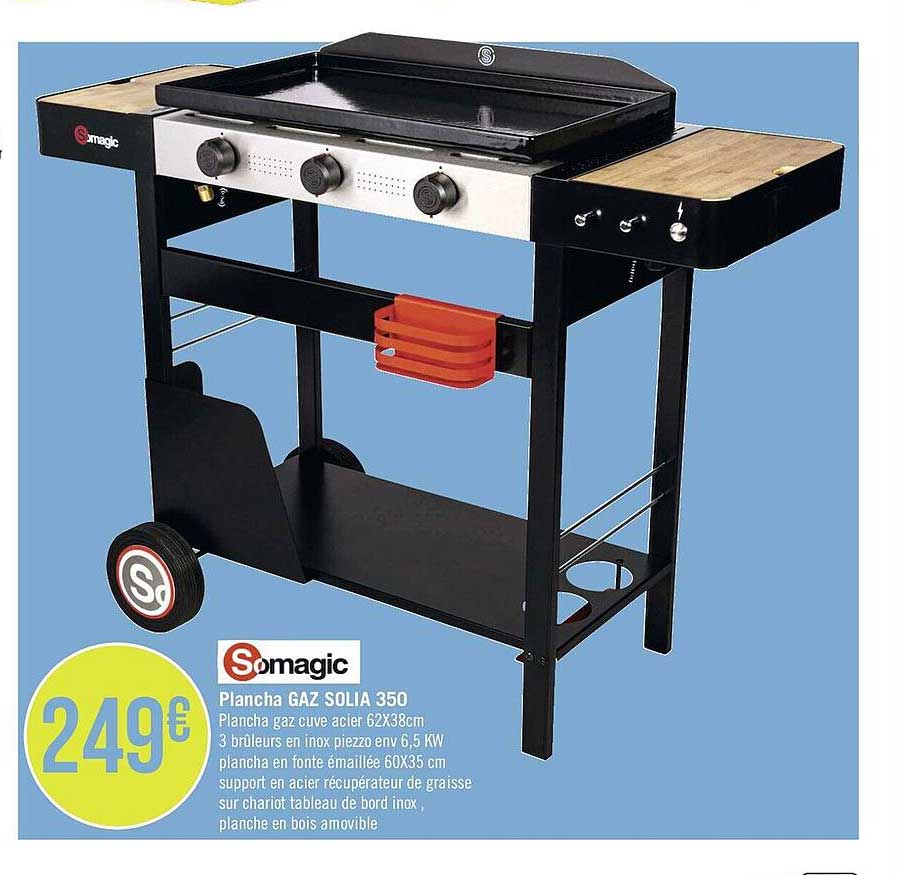 Plancha Gaz Solia 350 Somagic