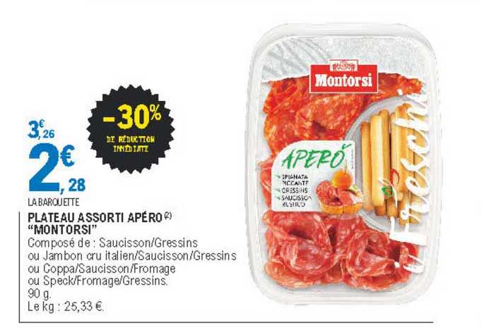 plateau assorti apéro "montorsi"