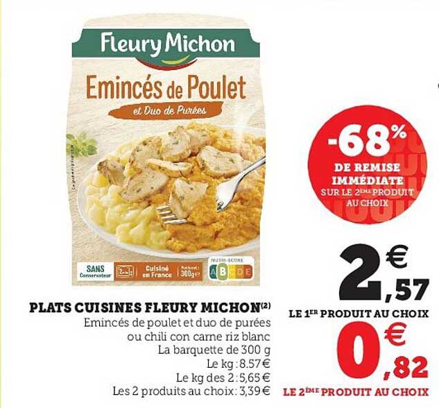 Plats Cuisinés Fleury Michon