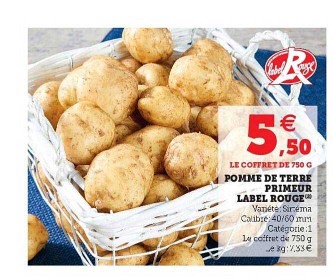 Pomme De Terre Primeur Label Rouge