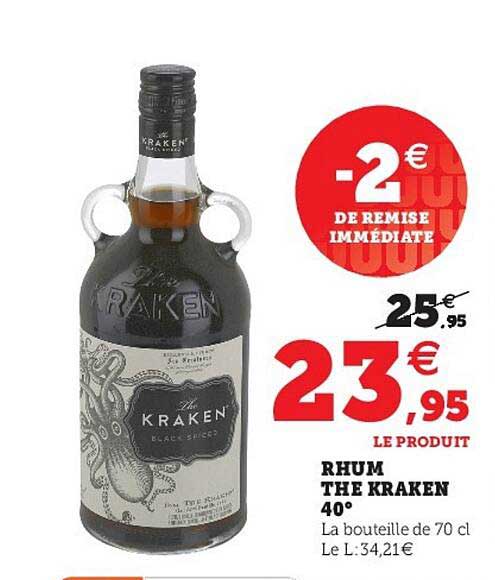 rhum the kraken 40°