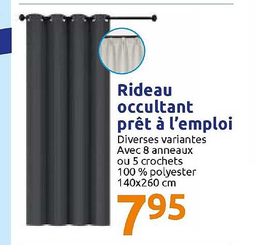 rideau occultant prêt à l'emploi