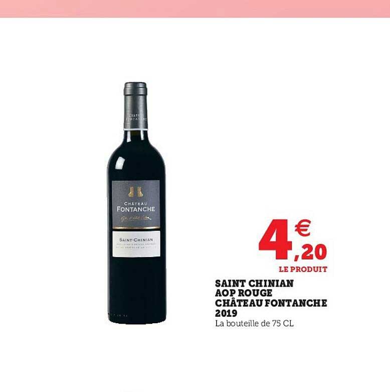 saint chinian aop rouge château fontanche 2019