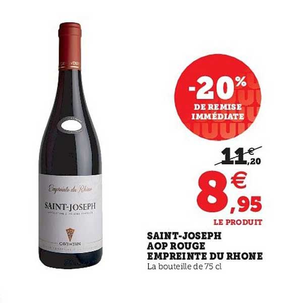 saint-joseph aop rouge empreinte du rhone