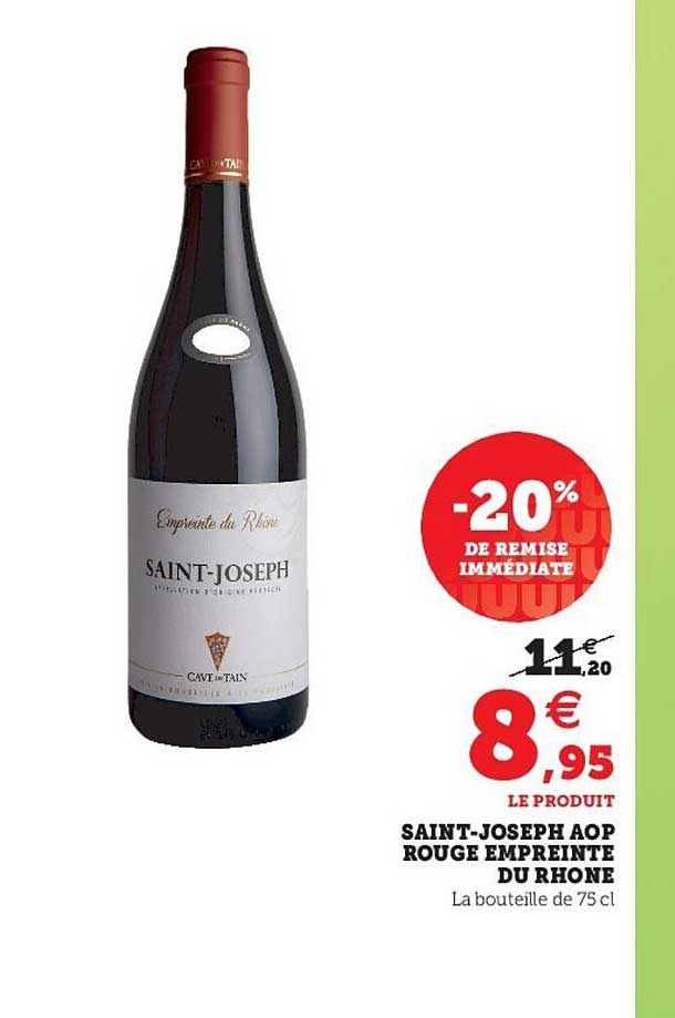 saint-joseph aop rouge empreinte du rhone
