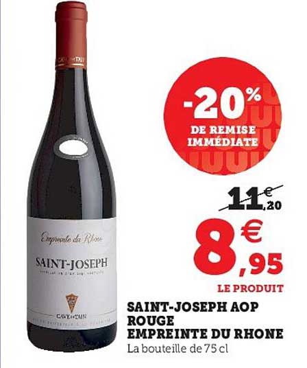 saint-joseph aop rouge empreinte du rhone