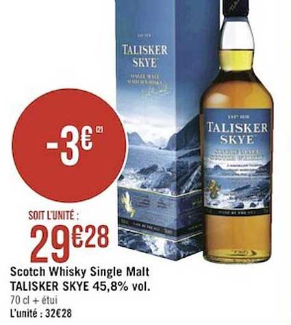 scotch whisky single malt talisker skye 45,8% vol.