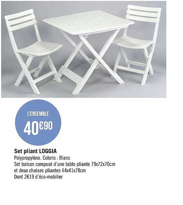 set pliant loggia