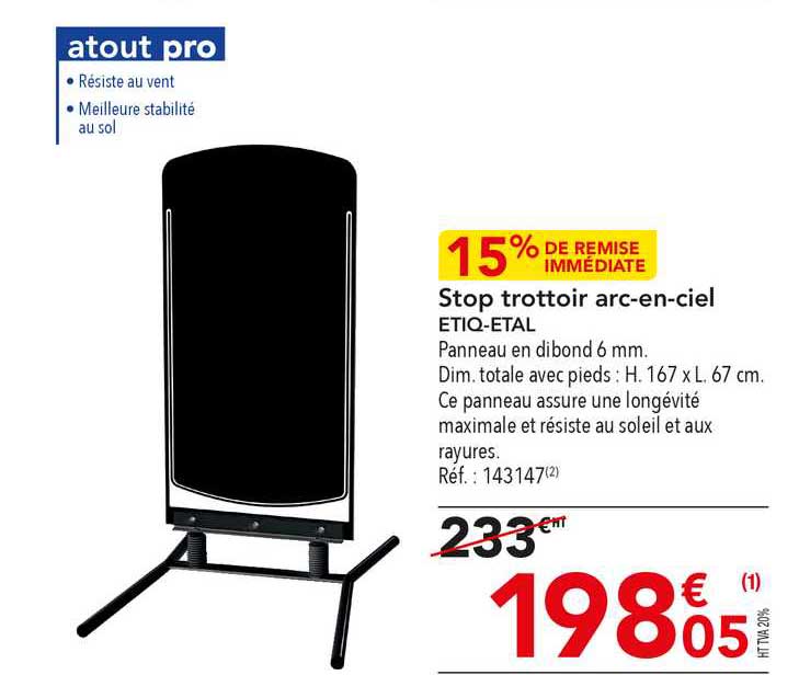 stop trottoir arc-en-ciel etiq-etal