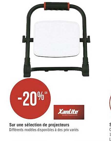 sur une sélection de projecteurs xanlite