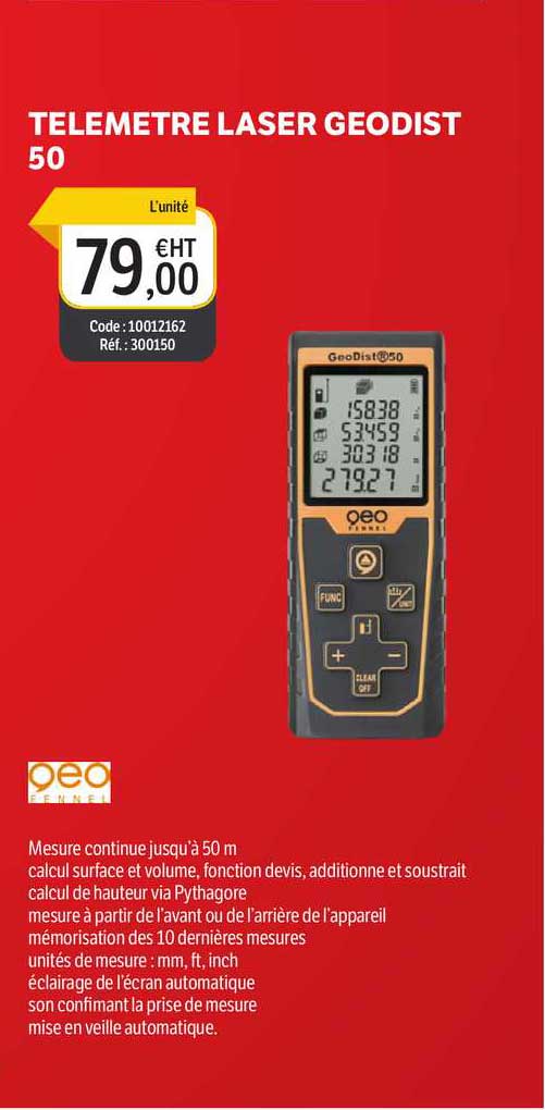 telemetre laser geodist 50