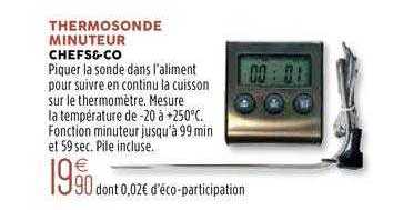 thermosonde minuteur chefs&co
