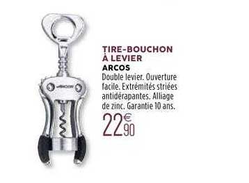 tire-bouchon à levier arcos