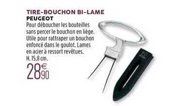 Tire-bouchon Bi-lame Peugeot