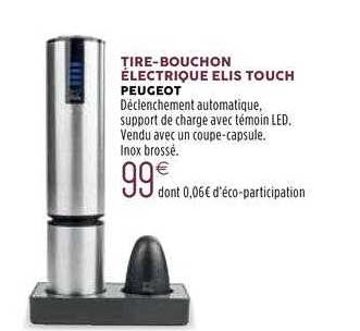 tire-bouchon électrique elis touch peugeot