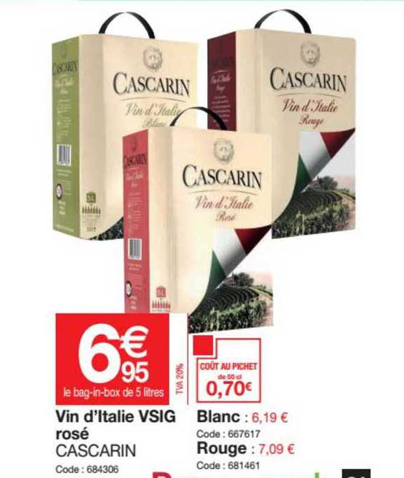 vin d'italie vsig rosé cascarin