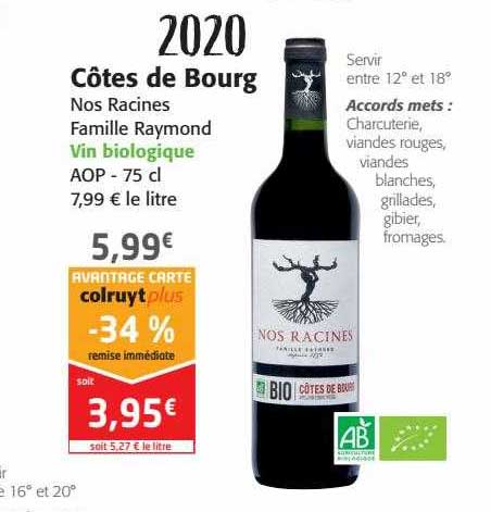 2020 côtes de bourg nos racines familles raymond