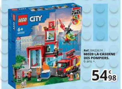 60320 la caserne des pompiers lego city