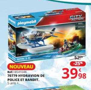 70779 hydravion de police et bandit playmobil