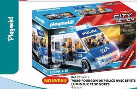 70899 fourgon de police avec effets lumineux et sonores