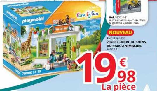 70900 centre de soins du parc animalier playmobil