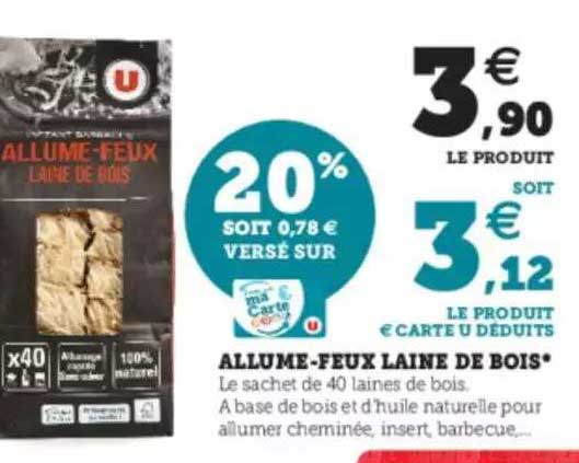 Allume-feux Laine De Bois