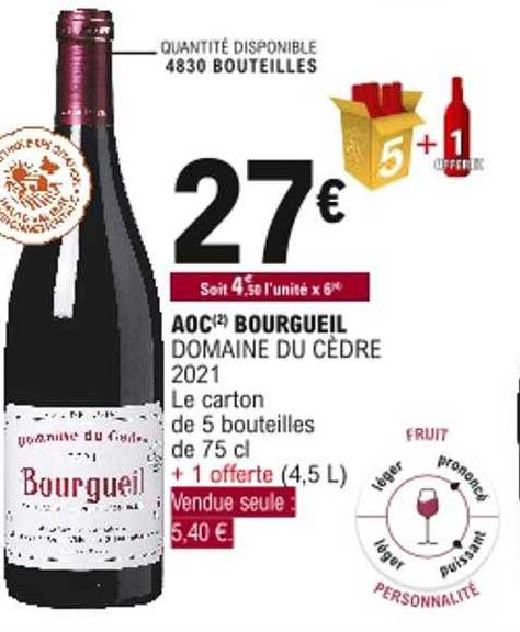 Aoc Bourgeuil Domaine Du Cèdre 2021