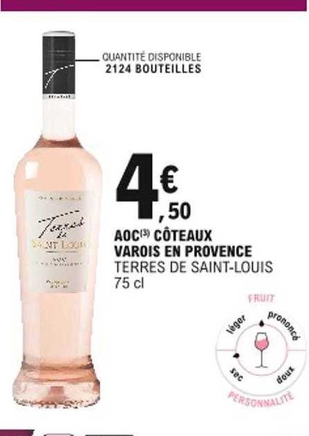 aoc côteaux varois en provence terres de saint louis