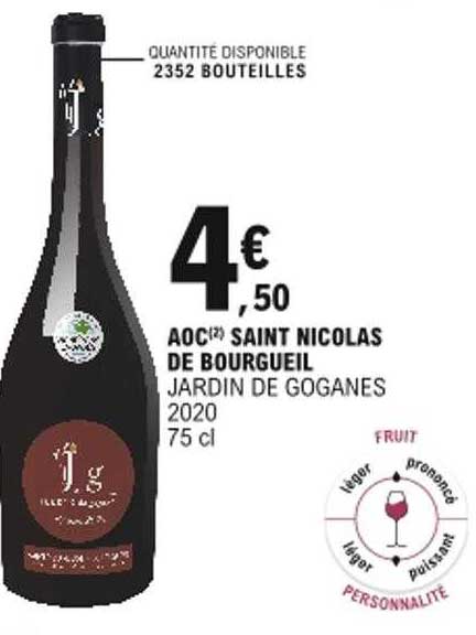 aoc saint nicolas de bourgeuil jardin de goganes 2020