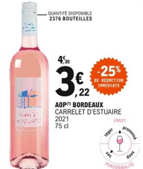 Aop Bordeaux Carrelet D'estuaire 2021 -25% De Réduction Immédiate