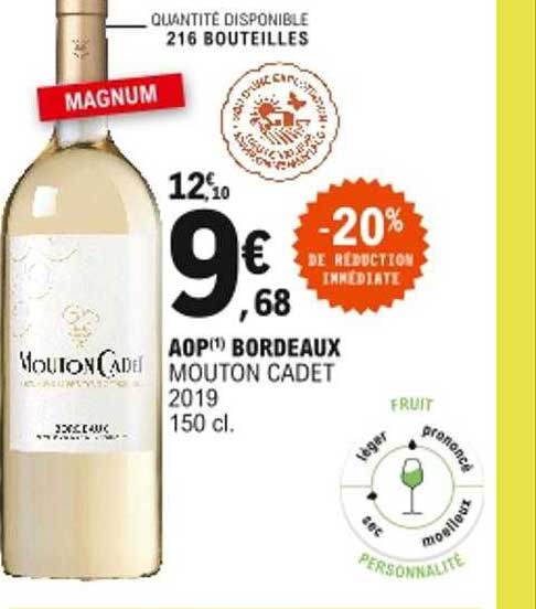 aop bordeaux mouton cadet 2019 -20% de réduction immédiate