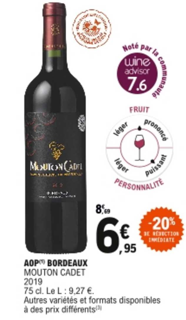 aop bordeaux mouton cadet 2019
