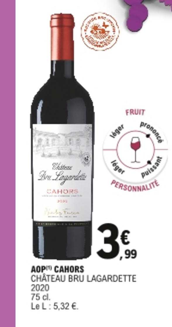 aop cahors château bru lagardette 2020