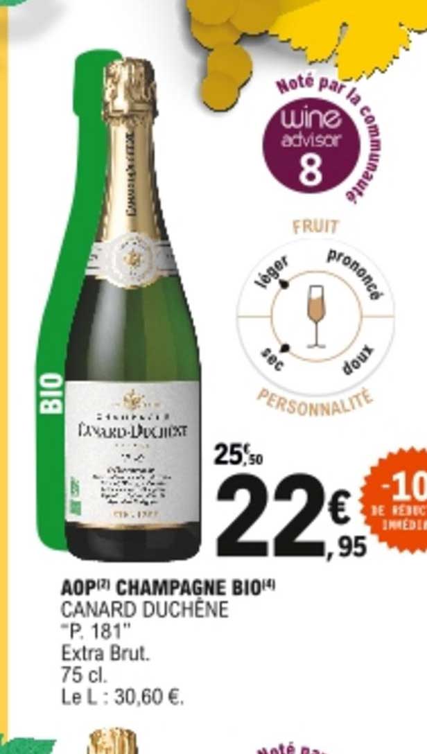 aop champagne bio canard duchêne "p. 181"