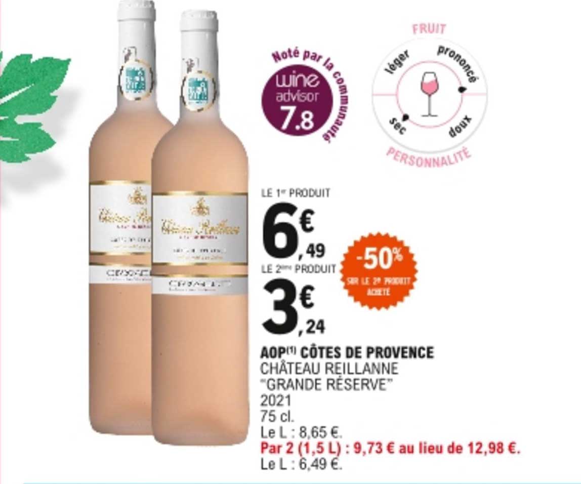 aop côtes de provence château reillanne "grande réserve"