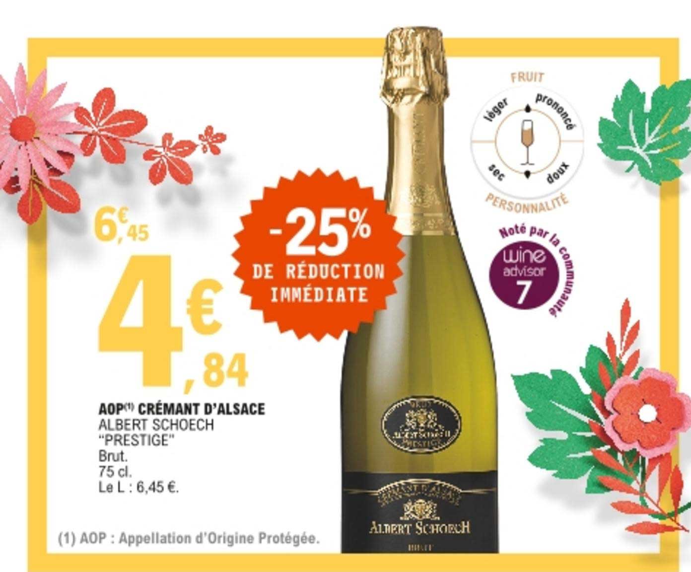 aop crémant d'alsace albert schoech "prestige"