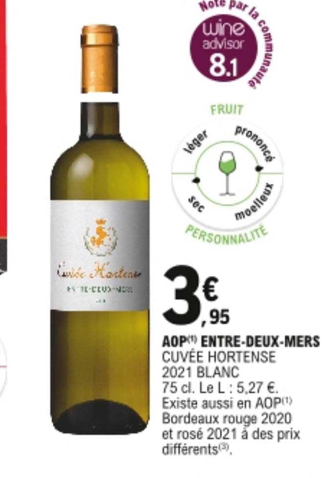 aop entre-deux-mers cuvée hortense 2021 blanc