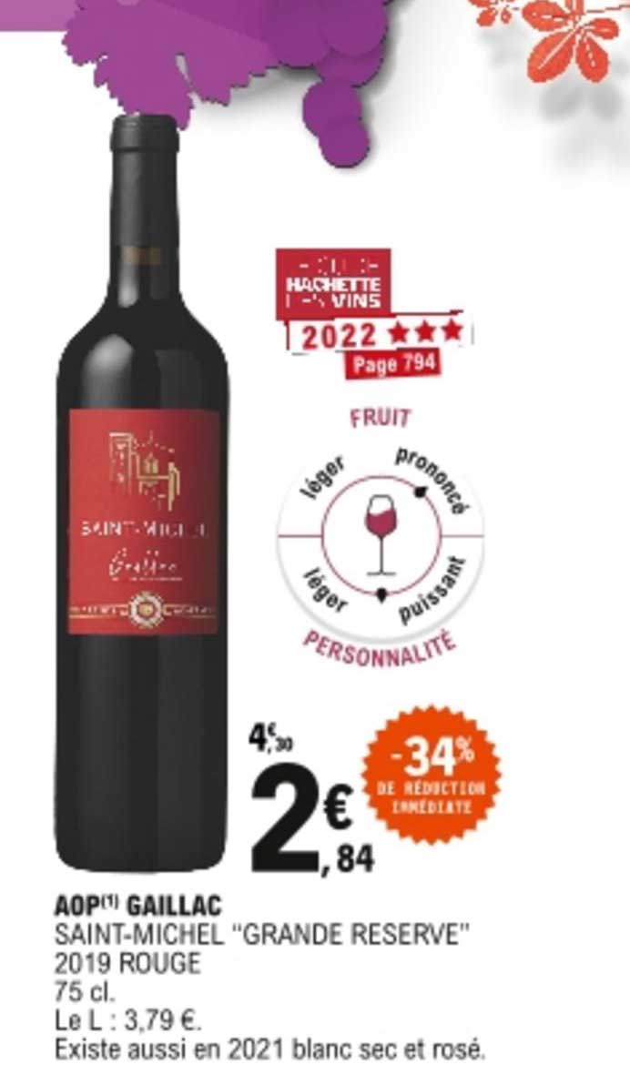 aop gaillac saint-michel "grande reserve" 2019 rouge