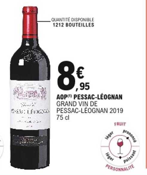 Aop Pessac-léognan Grand Vin De Pessac-léognan 2019