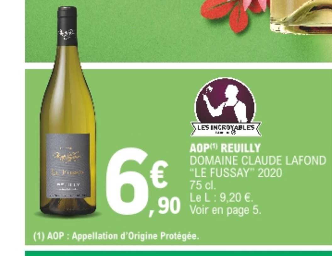 aop reuilly domaine claude lafond "le fussay" 2020