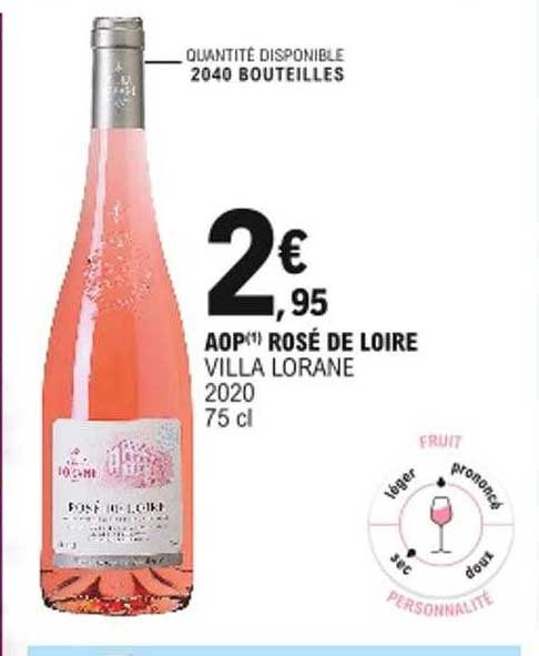 aop rosé de loire villa lorane 2020