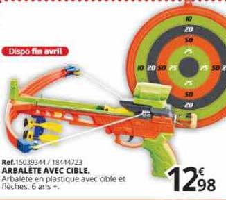arbalète avec cible