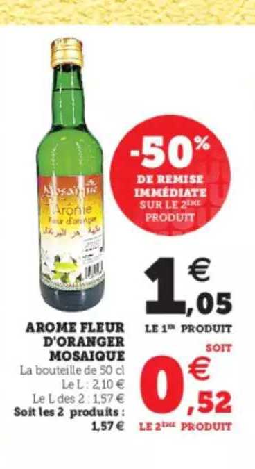 arome fleur d'oranger mosaïque