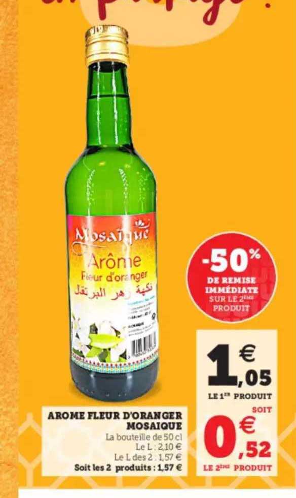 arôme fleur d'oranger mosaïque