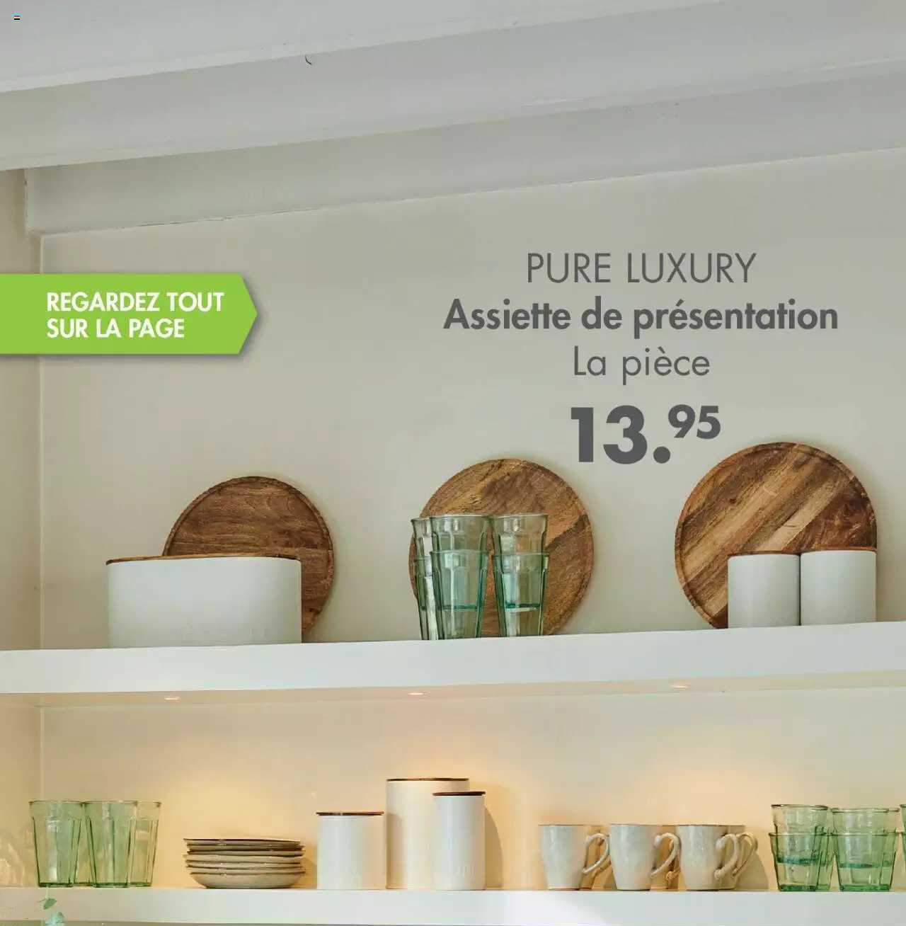 assiette de présentation pure luxury