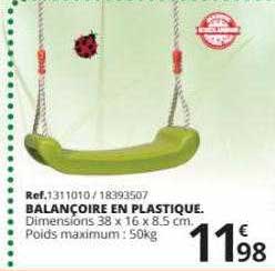 balançoire en plastique