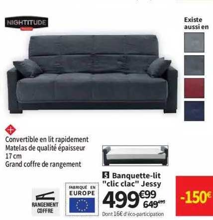 banquette-lit "clic clac" jessy nightitude